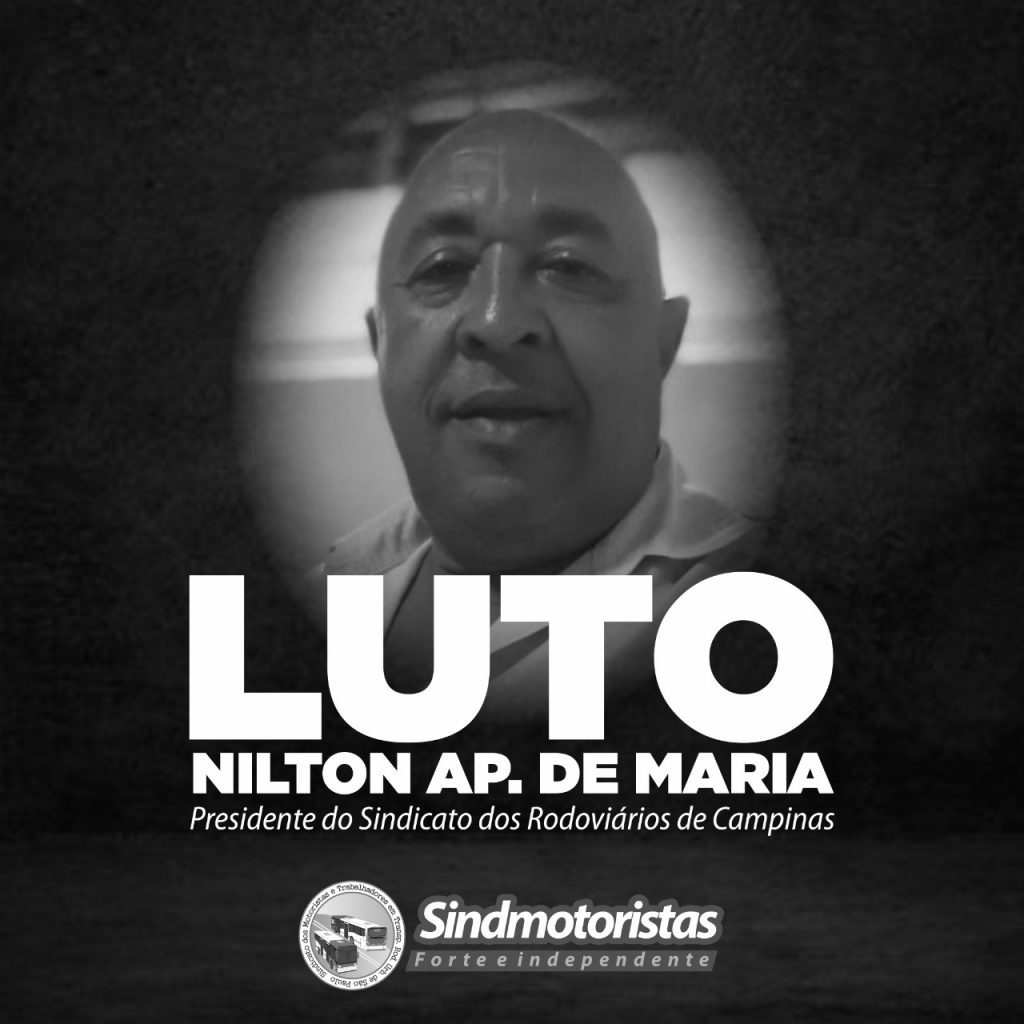 Sindmotoristas Lamenta A Morte De Nilton Aparecido Presidente Do