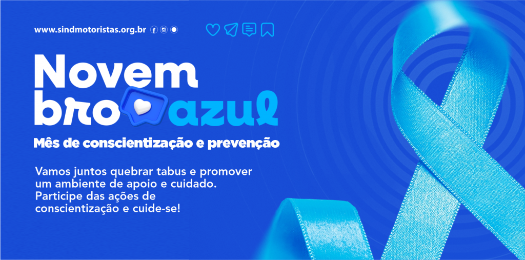 Sindicato engajado no Novembro Azul pela qualidade de vida e saúde do trabalhador no transporte urbano