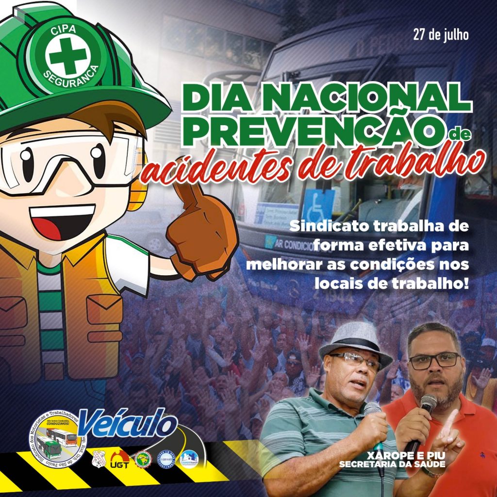 No Dia Nacional da Prevenção de Acidentes do Trabalho, Sindicato destaca seu trabalho em favor da segurança e proteção da categoria nos locais de trabalho